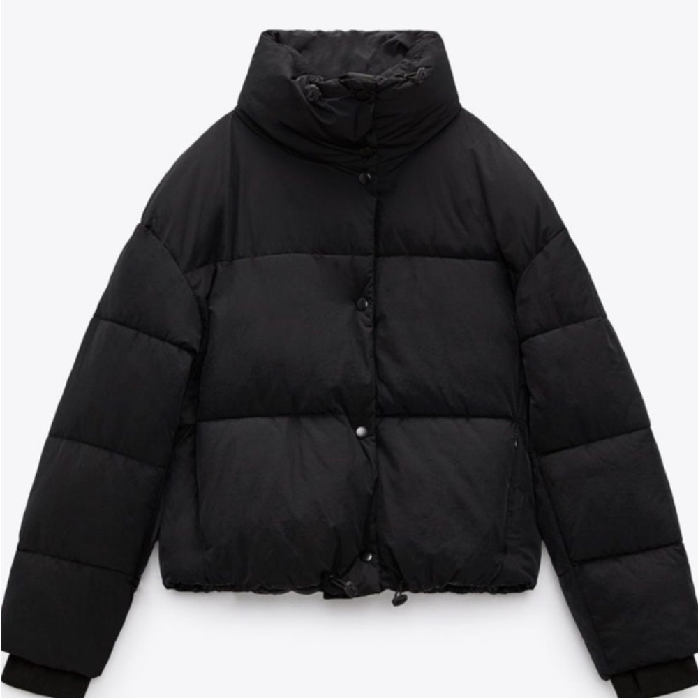 Zara Black Puffer Jacket